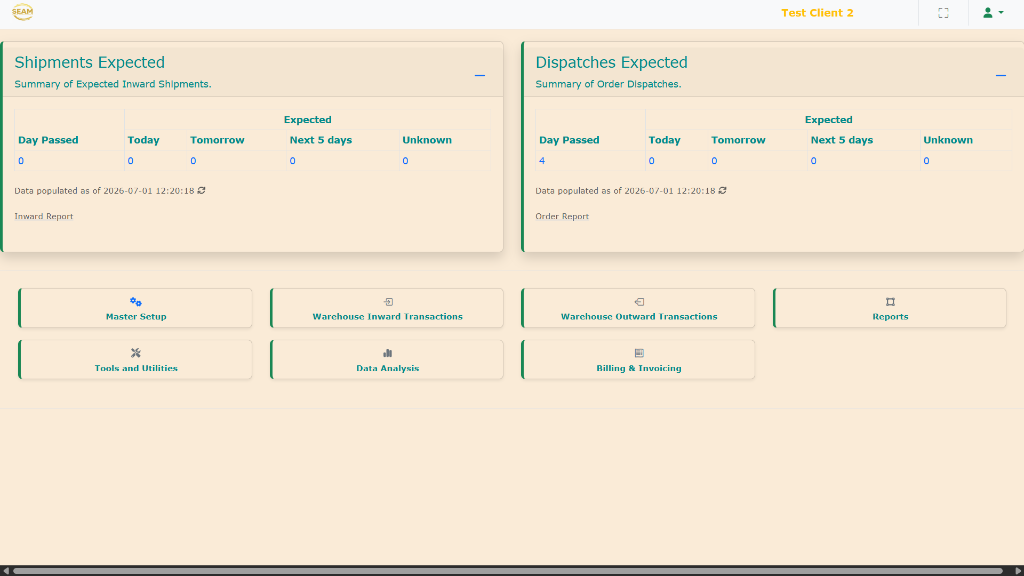 Main Live Dashboard